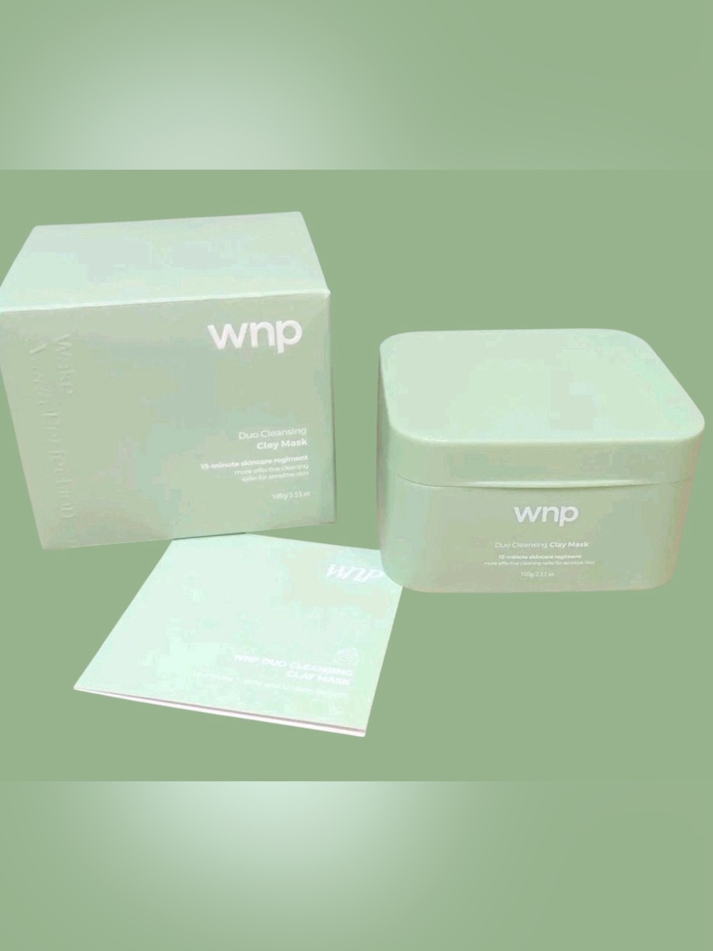 WNP (Wake Nurture Perfection) Duo Cleansing Clay Mask NIB-clays are sealed 100g